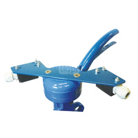 Dźwignia ręczna wykonana z żeliwa sferoidalnego epoksydowanego, 10-cio położeniowa z możliwością założenia blokady wyposażona w 2 wyłączniki krańcowe DN25-100