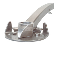 Dźwignia ręczna wykonana ze stali nierdzewnej, 10-cio położeniowa z możliwością założenia blokady DN 250