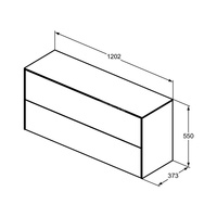 CONCA SZAFK 120X37X55 2 DR+WTOP NOC SNMT