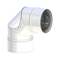 Kolano sztywne 87st. fi130/180mm z rewizją z uszczelką