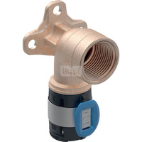 Kolano 90' GEBERIT FlowFit, brąz bezołowiowy, 3/8'' x 20 mm (GW x łącznik zaprasowywany), 52 mm