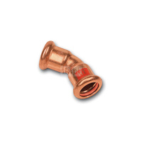 Łuk 45' SANHA Press Solar, Cu, 108 mm (zw x zw)