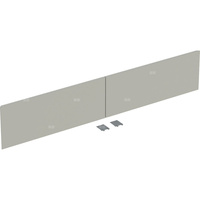 Zestaw frontów szuflad (2 szt.) do dolnej szafki pod umywalkę z dwoma szufladami GEBERIT ONE, kol. szary matowy