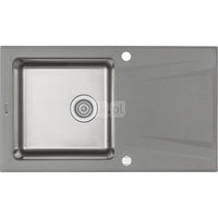 Zlew. prime szary metalik granito-stal 860x500x220 3,5" + osprzęt space-saver