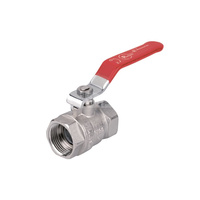 Zawór kulowy PERFEXIM PHA-001 mosiądz niklowany, PN30 2 1/2'' GW, uchwyt: dźwignia (niebieska)