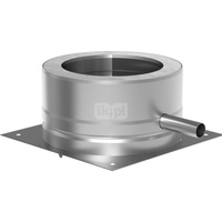 Płyta fundamentowa fi200mm z odpływem skroplin w bok montaż na cokole DWV66200