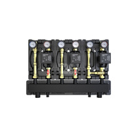 Zestaw DZGP-ECFP-10/ z dwoma grupami bezp. i jedną z zaw. termost. 20-45' C z pompami DEFRO ECOFLOW ENERGY PLUS