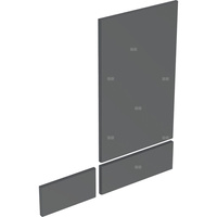 Zestaw drzwi (3 szt.) do szafki z lustrem GEBERIT, kol. biały wysoki połysk