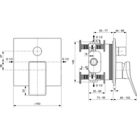 CHECK Bateria wannowo-natryskowa KIT2/EAS