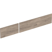 Zestaw frontów szuflad (2 szt.) do dolnej szafki pod umywalkę GEBERIT, kol. orzech włoski hickory melamina, struktura drewna szer.1350 mm