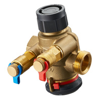 Cocon QTZ DN 25, 1 GW + półśrubunek, 400-2500 l/h, PN25, zawór regulacyjny z zaworkami pomiarowymi