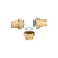 Złączki do zaworów mieszających 1” GW.  Dla kodu 524600.