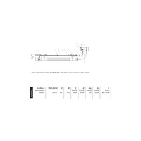 Wąż przyłączeniowy elastyczny PERFEXIM PHA-9156 DN 25, GW x GZ, 1'' x 1'', długość 800 mm