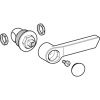 Zestaw z dźwignią uruchamiającą, do zaworu kulowego Geberit Mapress: DNV=25
