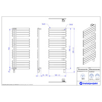 Grzejnik elektryczny Instal Projekt Pop Star Electro kremowa struktura/ice cream 50x120 cm POPSE-50/120C57+GH-06C1