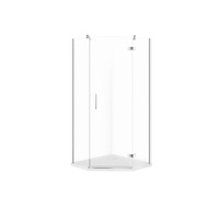 SET C520 KABINA PIĘCIOKĄTNA CITY PRAWA CHROM 90X90X195+TAKO SLIM WIR