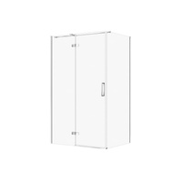 KABINA PRYSZNICOWA CITY Z ZAWIASAMI CHROM 120X90X195 LEWA TRANSP