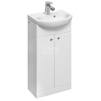 Zestaw umywalki małej Koło Solo z szafką pod umywalkę, z dwoma drzwiami