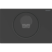 Elektroniczny zestaw uruchamiający WC Geberit, IR, Sigma10, 12cm, stal nierdz., czarny mat, easy-to-clean