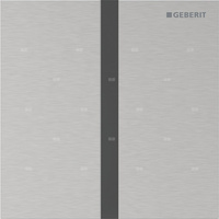 Płyta przykrywająca Geberit typ 40, kwadratowa: Szczotkowany, powlekany easy-to-clean