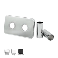 ZMK1B Zestaw maskujący do grzejników z rozetą prostokątną i tulejami, biały