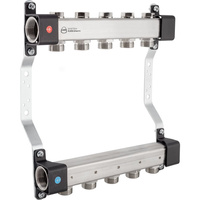 Rozdzielacz InoxFlow z zaworami regulacyjnymi (seria UVN) - 2 obwody