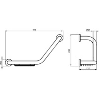 IOM OBUSTRONNA PORĘCZ Z PODST.NA MYDŁO