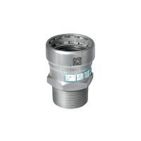 Nypel SANHA Heavy Steel Press, stal, 1 1/4'' (zw x GZ)