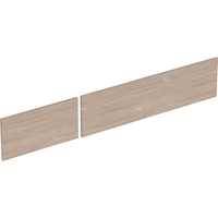 Zestaw frontów szuflad (2 szt.) do dolnej szafki pod umywalkę GEBERIT, kol. dąb melamina, struktura drewna szer.1350 mm
