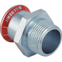 Złącze GEBERIT Mapress C-Stahl przejściowe, stal (ocynk galwaniczny/elektrolityczny) (ocynk), 1 1/4'' x 35 mm (GZ x mufa zaprasowywana) z uszczelką