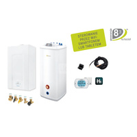 Pakiet - Kocioł gazowy jednofunkcyjny BERETTA MySMART X 20 R.S.I. kondensacyjny wiszący 21.44 kW + Zasobnik c.w.uKwadro TOP 120