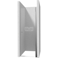 Drzwi wahadłowe kerria plus chrom 80 cm z powłoką, szkło totalwhite