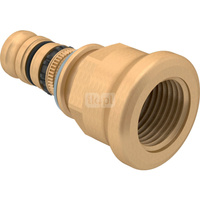 Złączka GEBERIT Mepla, mosiądz / mosiądz, 3/4'' x 26 mm (GW x końcówka wciskowa), (głębokość: 9.5 mm) z uszczelką