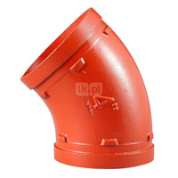 Kolano 45' czerwone Groove - 114.3