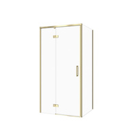 SET C277 KABINA LARGA ZAWIAS LEWA ZŁOTA MAT 100X80X195 SZK TRANS WIR