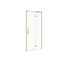 DRZWI NA ZAWIASACH KABINY PRYSZ LARGA ZŁOTA MAT 80X195 PRAWE TRANS