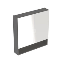 Geberit Selnova Square Szafka z lustrem, B78.8cm, H85cm, T17.5cm, z dwojgiem drzwi, lava