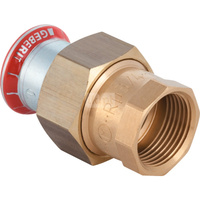 Śrubunek hydrauliczny GEBERIT Mapress C-Stahl przejściowy stal GW 2'' 54 mm z pierścieniem zacinającym