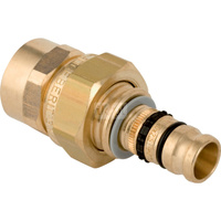 Śrubunek przejściowy GEBERIT Mepla, Cu / Cu, 1 1/4'' x 40 mm (GW x końcówka wciskowa), (głębokość: 18.5 mm) z uszczelką