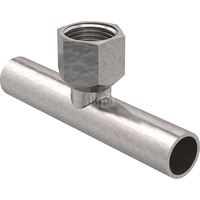 Trójnik GEBERIT Mapress C-Stahl przejściowy 90' stal (ocynk) 42 mm x 1/2'' x 42 mm (końcówka wsuwana x GW x końcówka wsuwana)