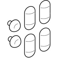 Odbojniki do deski sedesowej SOLO (70111), IDOL (10111)