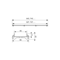 TECEdrainline - Ruszt prosty plate 900 mm