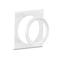 Rozeta maskująca Kwadratowy z uszczelką JEREMIAS TWIN31A stal nierdzewna, średnica wewnętrzna 80 mm