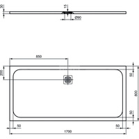 ULTRAFLAT S BRODZIK 170X80 JET BLK
