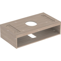 Korpus Geberit do dolnej szafki pod umywalkę stawianą na blat VariForm, z jedną szufladą: B=90cm, Dąb / Melamina, struktura drewna