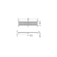 Odpływ rynnowy Ferrofix Express, 300x1555x63mm, sys.125