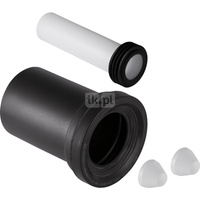 Zestaw przyłączeniowy Geberit do wiszącej miski WC, długość 18,5 cm: d=90mm, d1=45mm, Chrom matowy