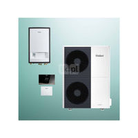 Pakiet Systemowy OZE - Pompa ciepła powietrzna powietrze-woda monoblok VAILLANT VWL 105/6A aroTHERM plus 9.2 kW 400 V + Moduł naścienny MEH 97/6 + Moduł komunikacji internetowej VR 940f + Regulator sensoCOMFORT VRC 720