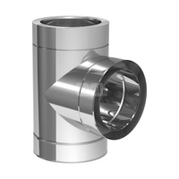 Trójnik 90' JEREMIAS 205-DWETN11 300 x 300 x 300 do odprowadzania spalin