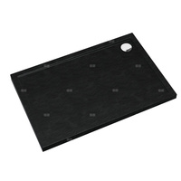 Schedpol Brodzik akrylowy Standard Plus Caspar New Black Stone 90x100x4,5 cm, prostokątny